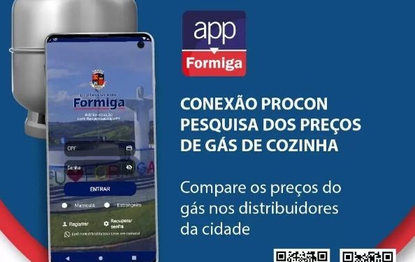 Preço de gás de cozinha pode ser consultado no app Procon Formiga