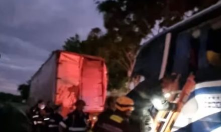 Motorista de ônibus morre após colisão com carreta na Fernão Dias