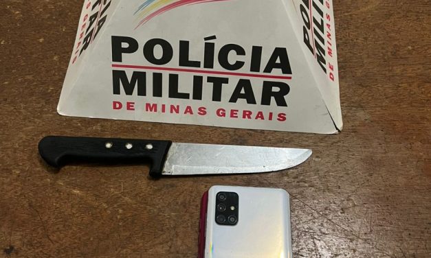 Jovem é preso após assalto a estabelecimento comercial, em Bambuí