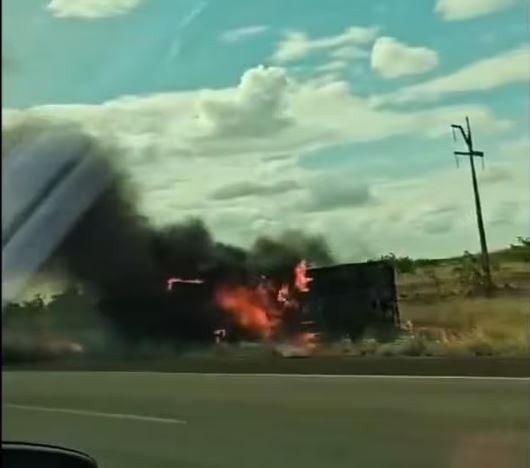 Caminhão do Exército brasileiro explode na fronteira com a Guiana