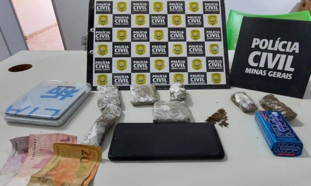 Pompéu: investigação de homicídio resulta em apreensão de maconha