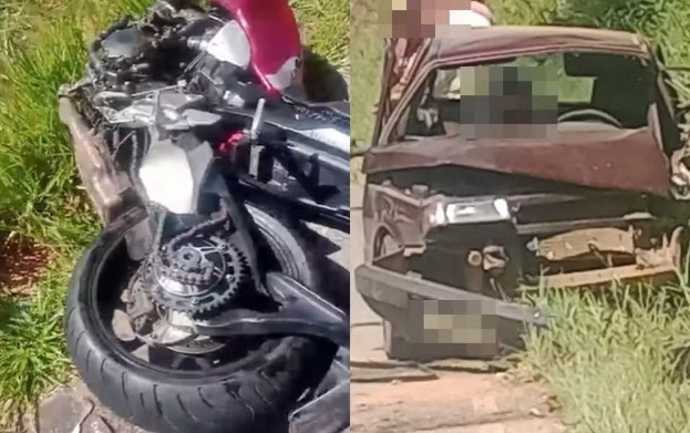 Motociclista de 36 anos morre após bater de frente com carro na MG-456, em Lambari
