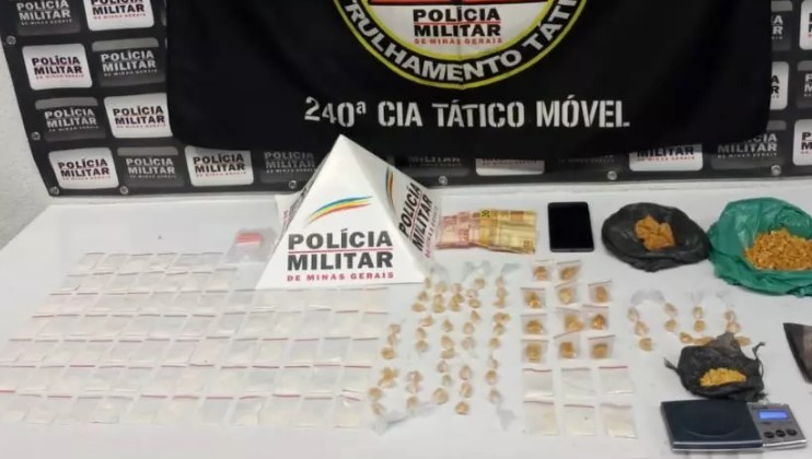 Ciclista é preso e drogas são encontradas dentro de sapatinho de criança, em Divinópolis