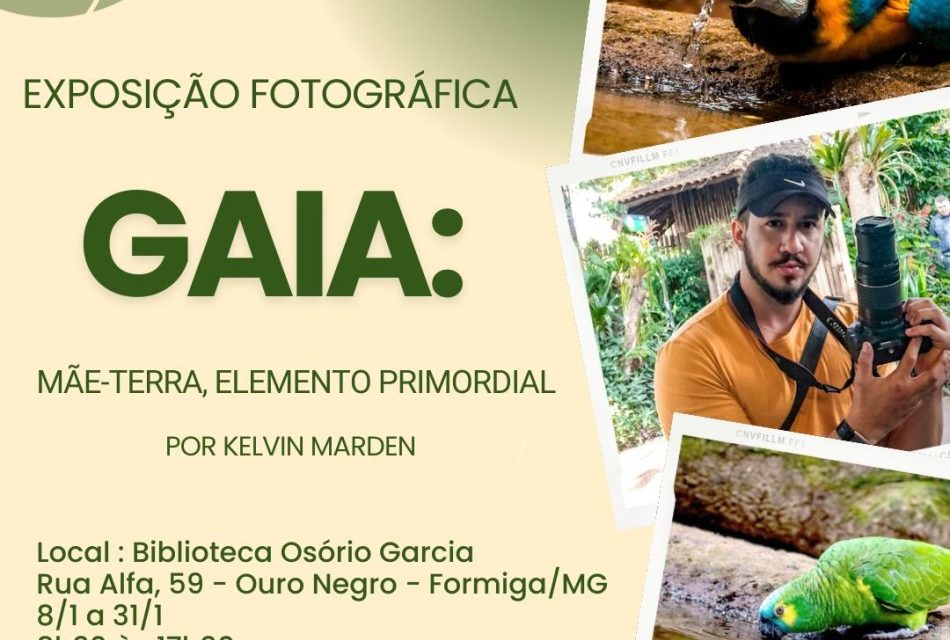 Biblioteca Pública Municipal Osório Garcia promove Exposição Fotográfica “Gaia: Mãe-Terra, Elemento Primordial”