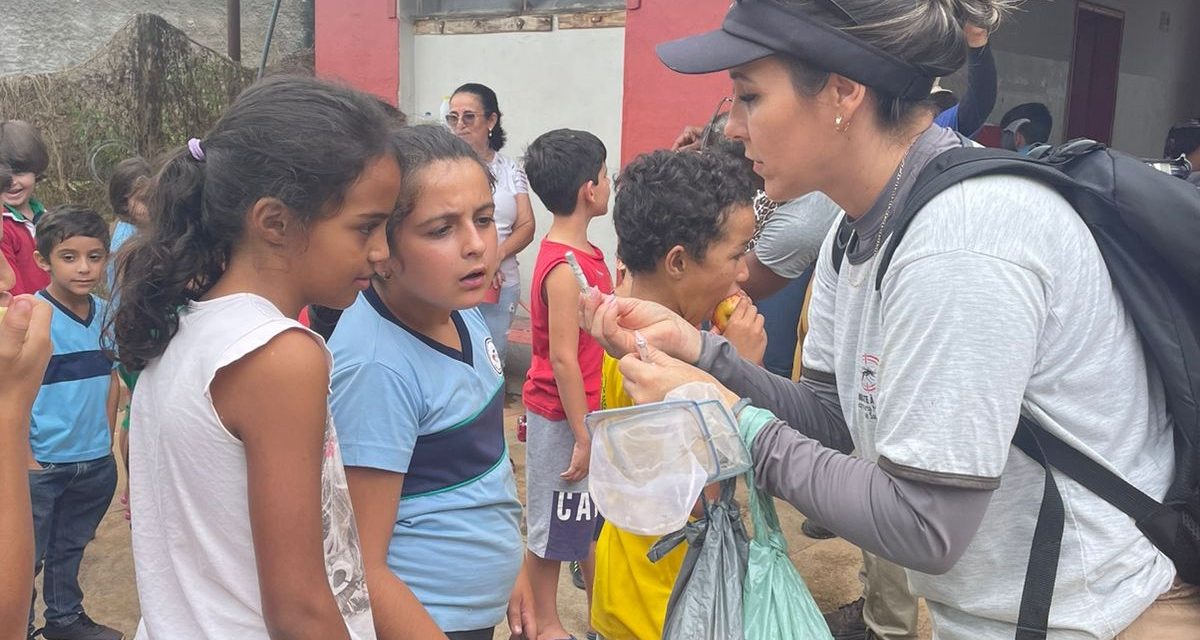 Ação educativa contra a dengue é realizada na Escola José Antônio do Couto