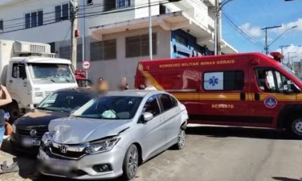 Motorista perde controle de direção e bate carro em outros seis veículos