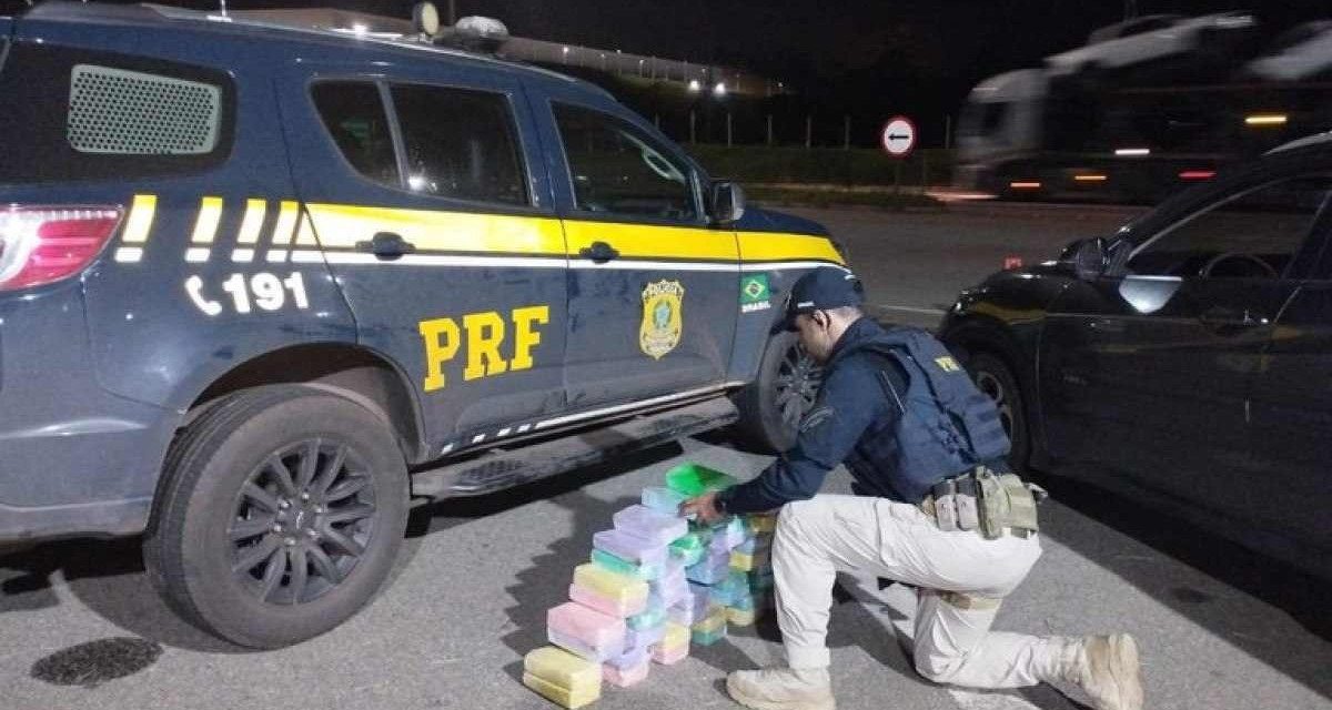PRF apreende R$ 9 milhões em drogas na BR-262, em MG