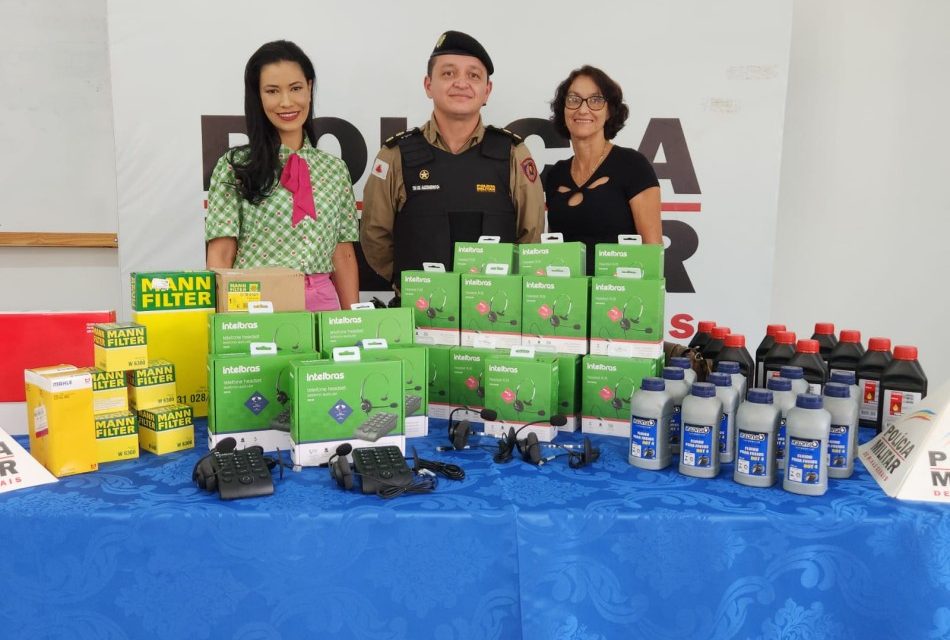 63º Batalhão recebe materiais por intermédio de emenda parlamentar da vereadora Joice Alvarenga