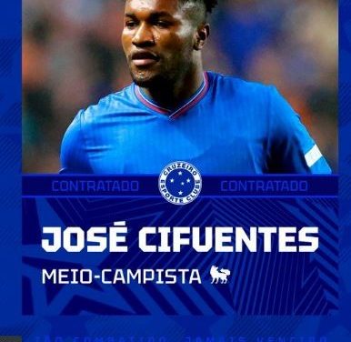 Cruzeiro anuncia a contratação do volante equatoriano José Cifuentes
