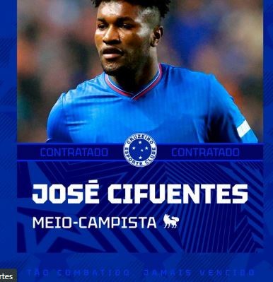Cruzeiro anuncia a contratação do volante equatoriano José Cifuentes