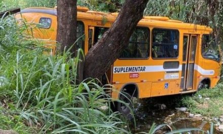 Morre motorista de ônibus suplementar que caiu em córrego em BH