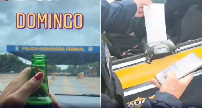 Mulher posta foto bebendo e dirigindo no ‘melhores amigos’ e tem CNH suspensa