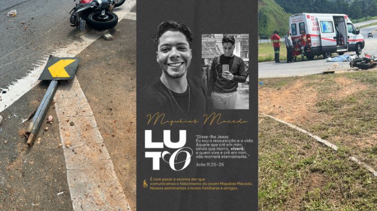 Divinopolitano de 25 anos morre em acidente com motocicleta na BR-262