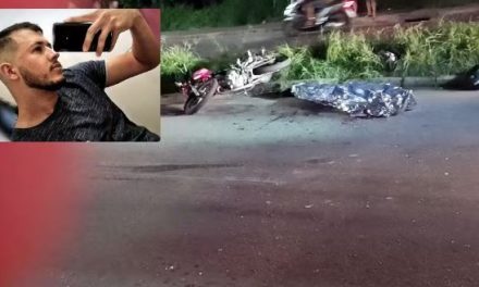 Garupa de motocicleta morre após carreta com motorista embriagado provocar acidente