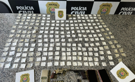 Polícia Civil apreende 250 papelotes de cocaína e armas durante ação policial em Formiga