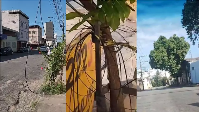 Fios e cabos soltos em Divinópolis: Prefeitura e empresas se posicionam