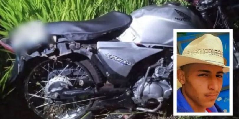Jovem de 21 anos inabilitado morre em acidente entre moto e carro