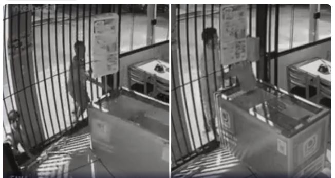Ladrões puxam freezer e furtam sorvetes em padaria de SP