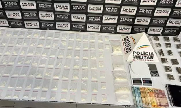 Homem é preso com 119 porções de cocaína e tabletes de maconha em Divinópolis