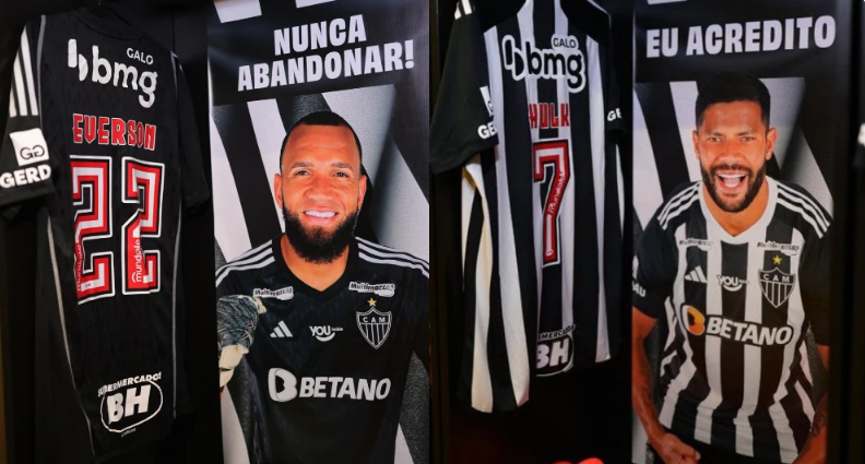 ‘Eu acredito’: Atlético customiza vestiário do Mineirão para a decisão