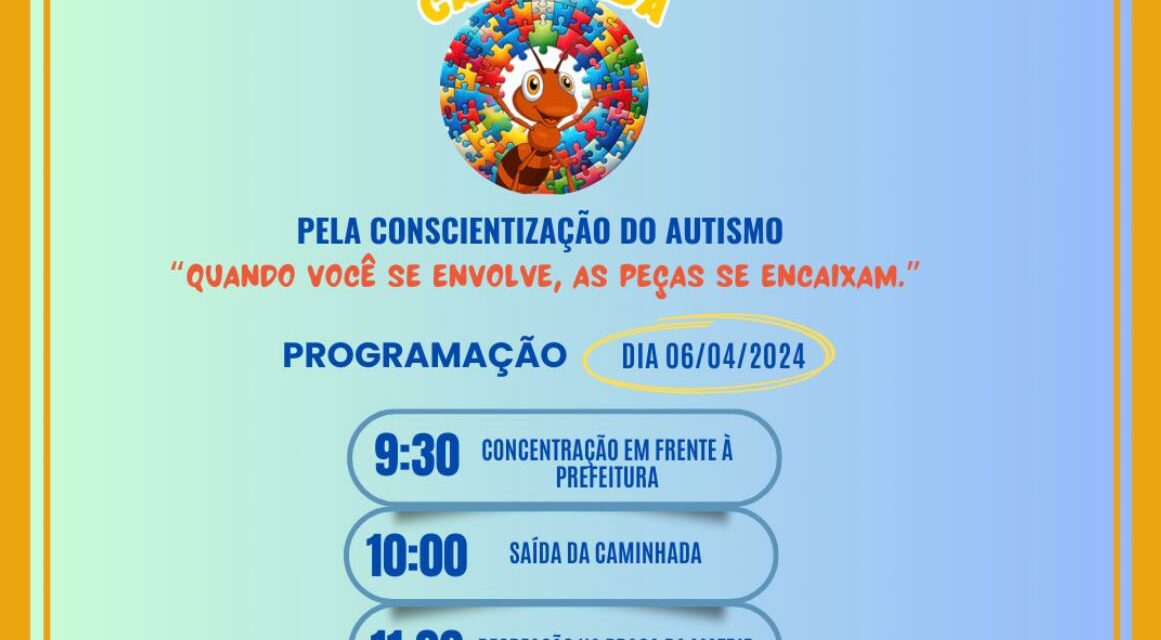 Dia do autismo: Família Formiga Azul realizará evento neste sábado