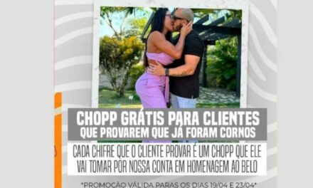 Bar de Belo Horizonte promete chope grátis para cornos