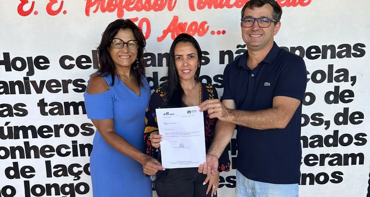Sandrinho da Looping viabiliza R$100 mil para Escola Professor Tonico Leite (Got)