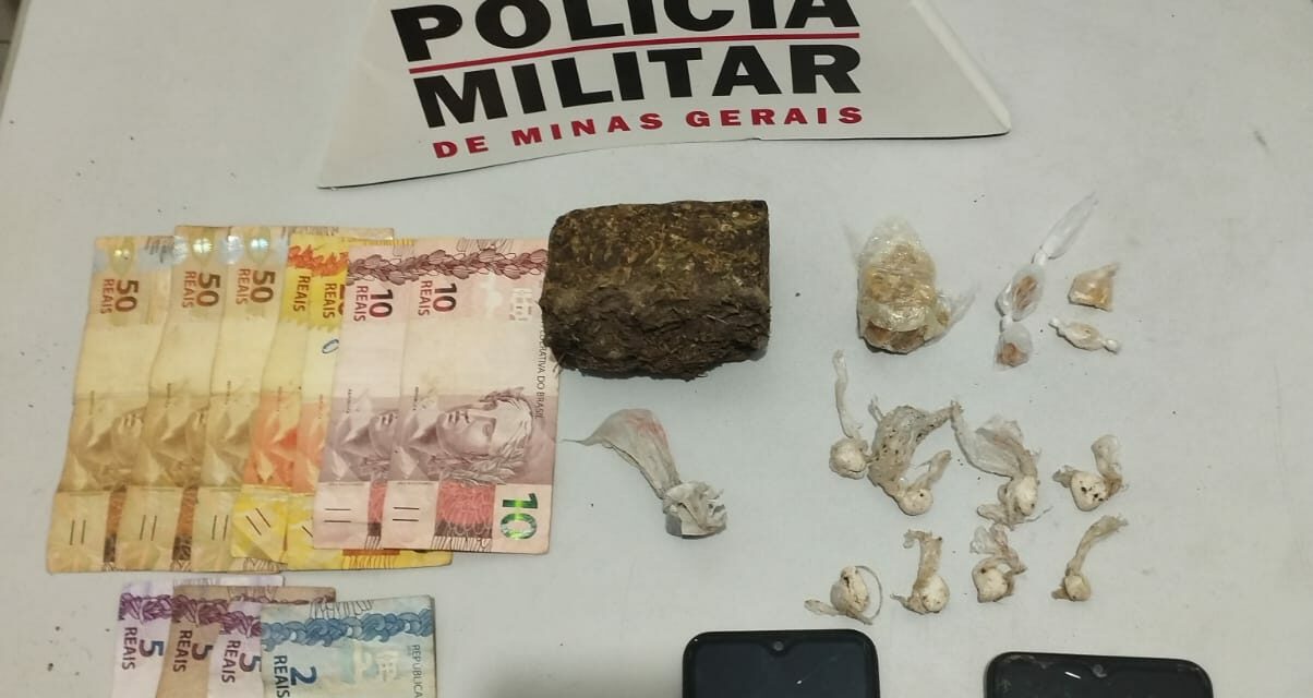 Dois suspeitos por tráfico de drogas são presos no bairro Ramiro Batista, em Formiga