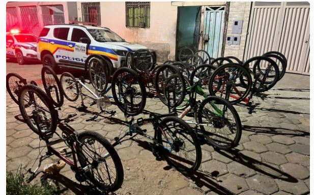 Suspeitos são presos por furto de bicicletas durante operação policial em Ipatinga