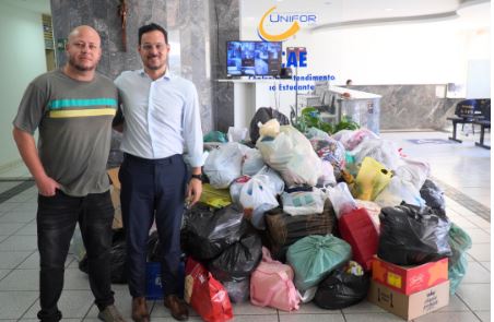 Unifor-MG envia doações para Rio Grande do Sul