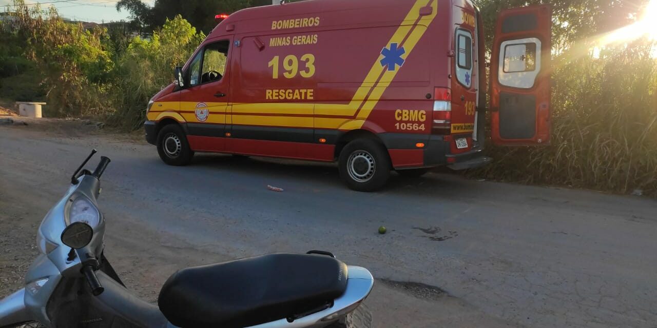 Homem sofre acidente de moto no bairro Vila Brasília, em Formiga