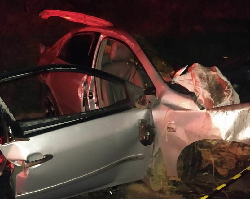 Acidente entre carro e caminhão deixa vítimas fatais na MG-050, entre Piumhi e Pimenta