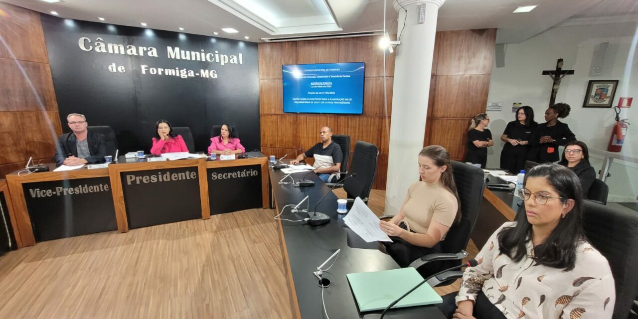 Audiência Pública discute diretrizes para a Lei Orçamentária de 2025
