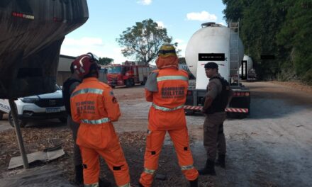 Homem morre enquanto fazia serviço de pintura em tanque de carreta na BR-354, em Arcos