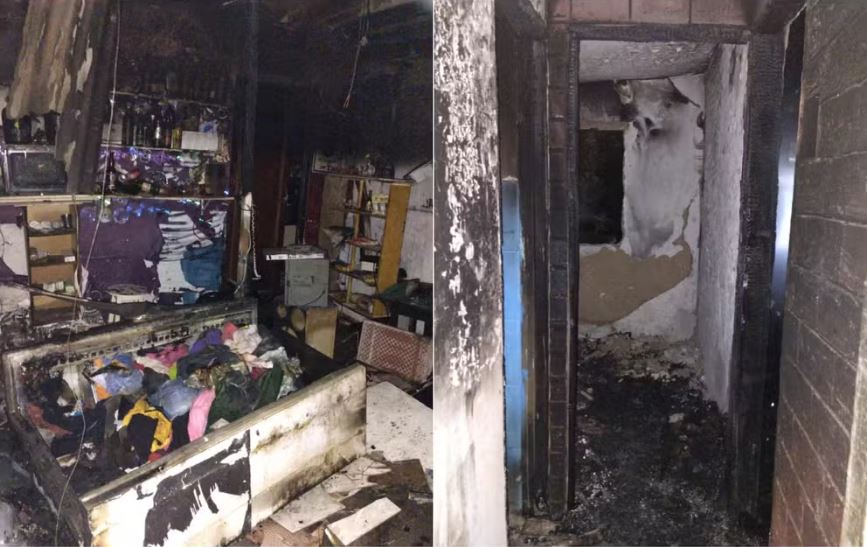 TV pega fogo e causa incêndio em casa e imóvel comercial em Poços de Caldas