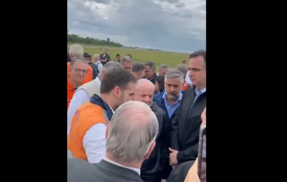 Lula desembarca no RS com Lira e Pacheco para monitorar estragos dos temporais