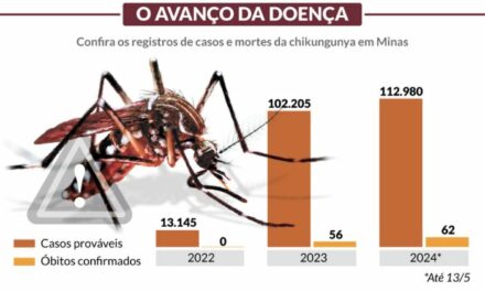 Mortes por chikungunya disparam em Minas Gerais