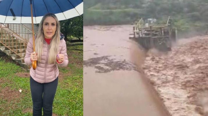 Barragem estoura no Rio Grande do Sul e prefeita grava vídeo desesperada