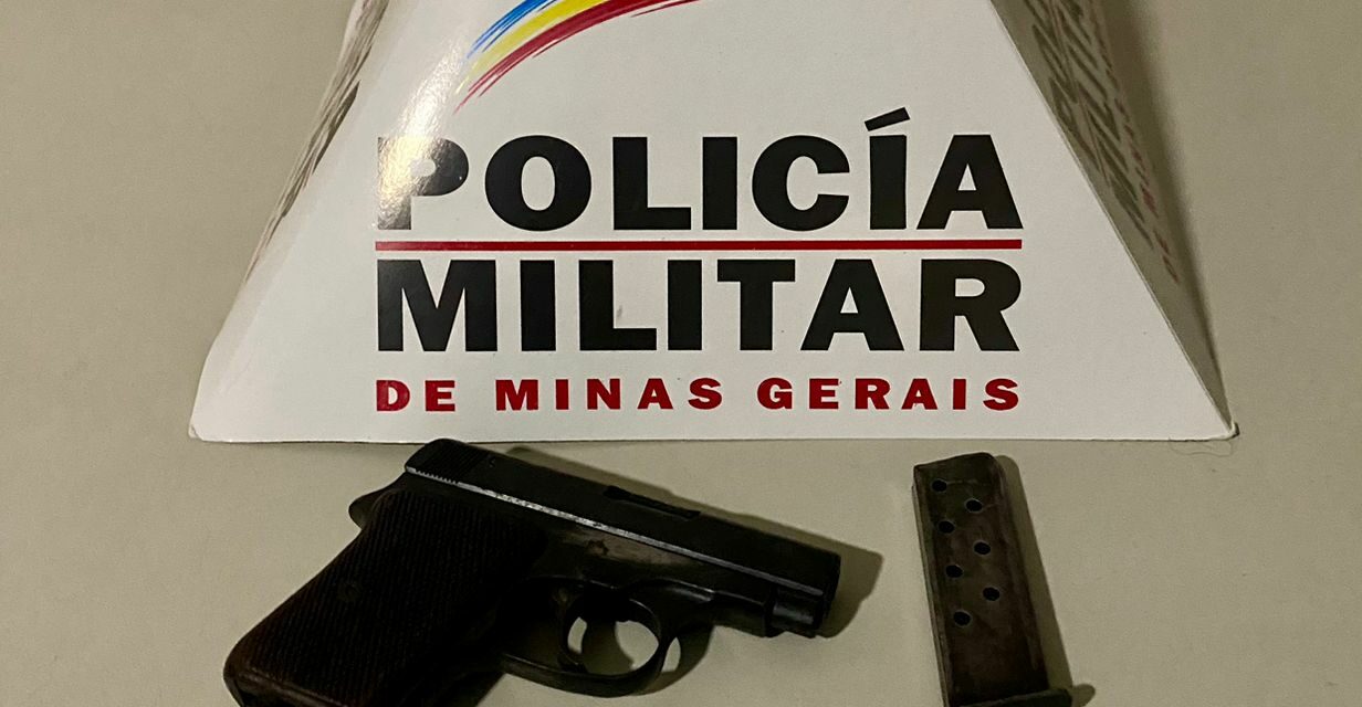 Arma de fogo é apreendida no bairro Tino Pereira, em Formiga