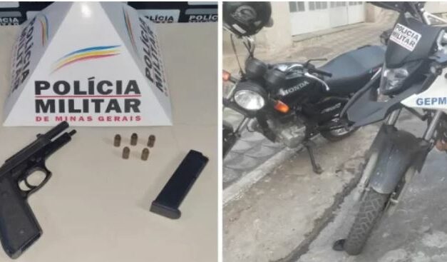 PM prende suspeito foragido da justiça e recupera motocicleta roubada em Nova Serrana