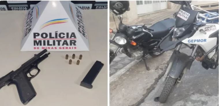 PM prende suspeito foragido da justiça e recupera motocicleta roubada em Nova Serrana