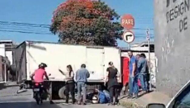 Motociclista fica ferido em acidente na av. Governador Magalhães Pinto, em Divinópolis