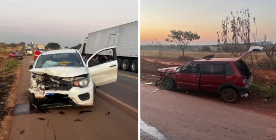 Jovem de 19 anos morre em acidente na BR-262 em Luz; quatro pessoas ficam feridas