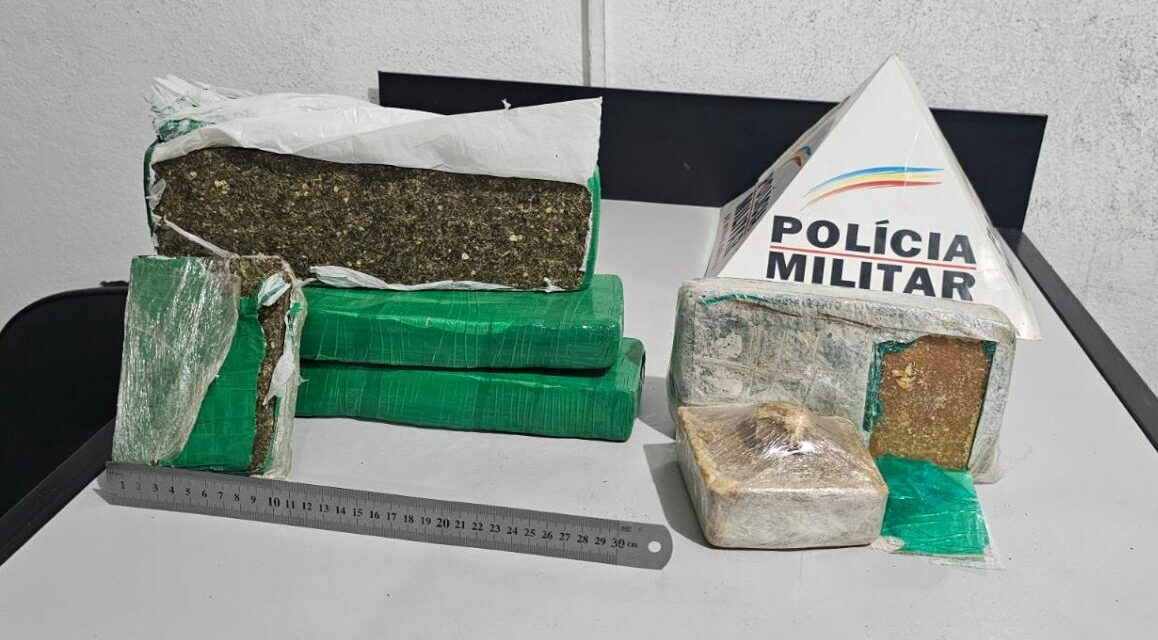 Droga que seria comercializada em Arcos é apreendida pela PM e jovem é preso