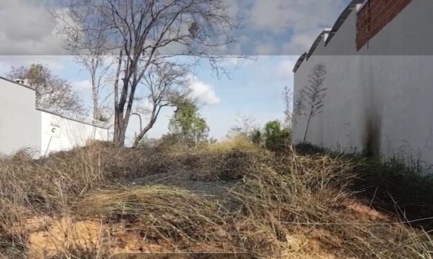 Bombeiros combatem incêndio no bairro Alto dos Pinheiros, em Formiga