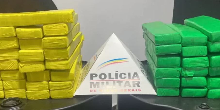Dupla é presa com mais de 50 barras de maconha em Itaúna