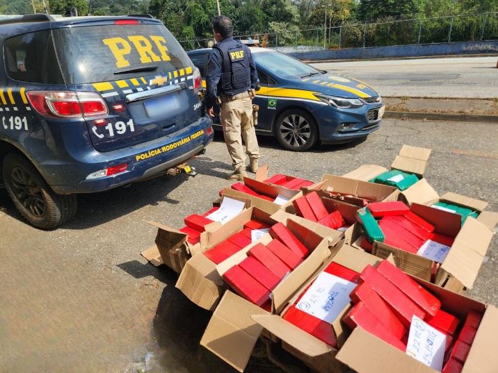 Caminhoneiro é preso ao transportar 300 kg de maconha na BR-267, em Juiz de Fora