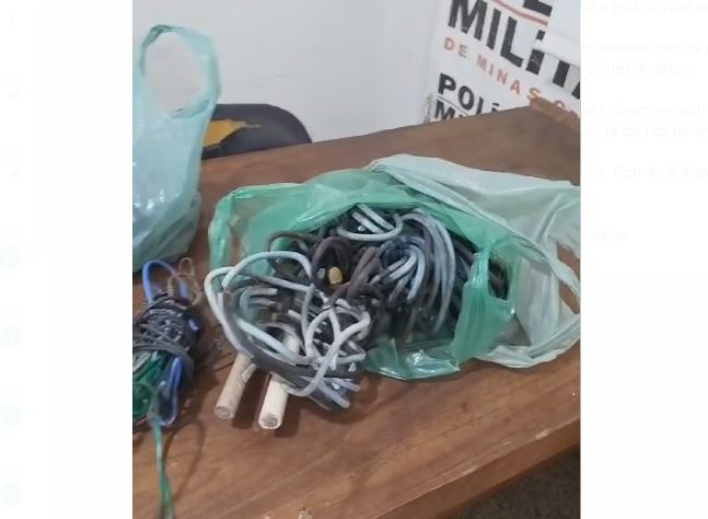 Suspeitos de furtos de cabos e fios de cobre são presos em Arcos