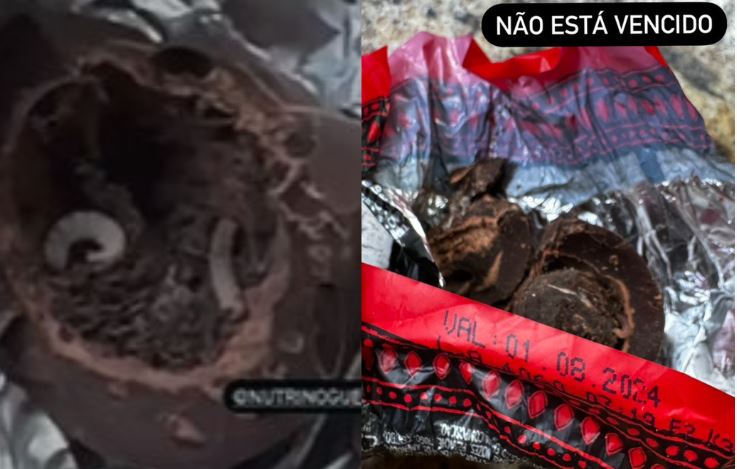 Consumidor da Grande BH encontra vermes em trufa de chocolate