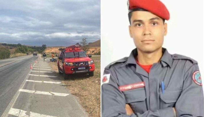Bombeiro morre em acidente de moto em MG; ele ia com a noiva visitar a mãe